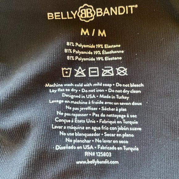 Belly Bandit Flawless Belly™ Maternity Support Wrap in Black, size Medium - Picture 3 of 8